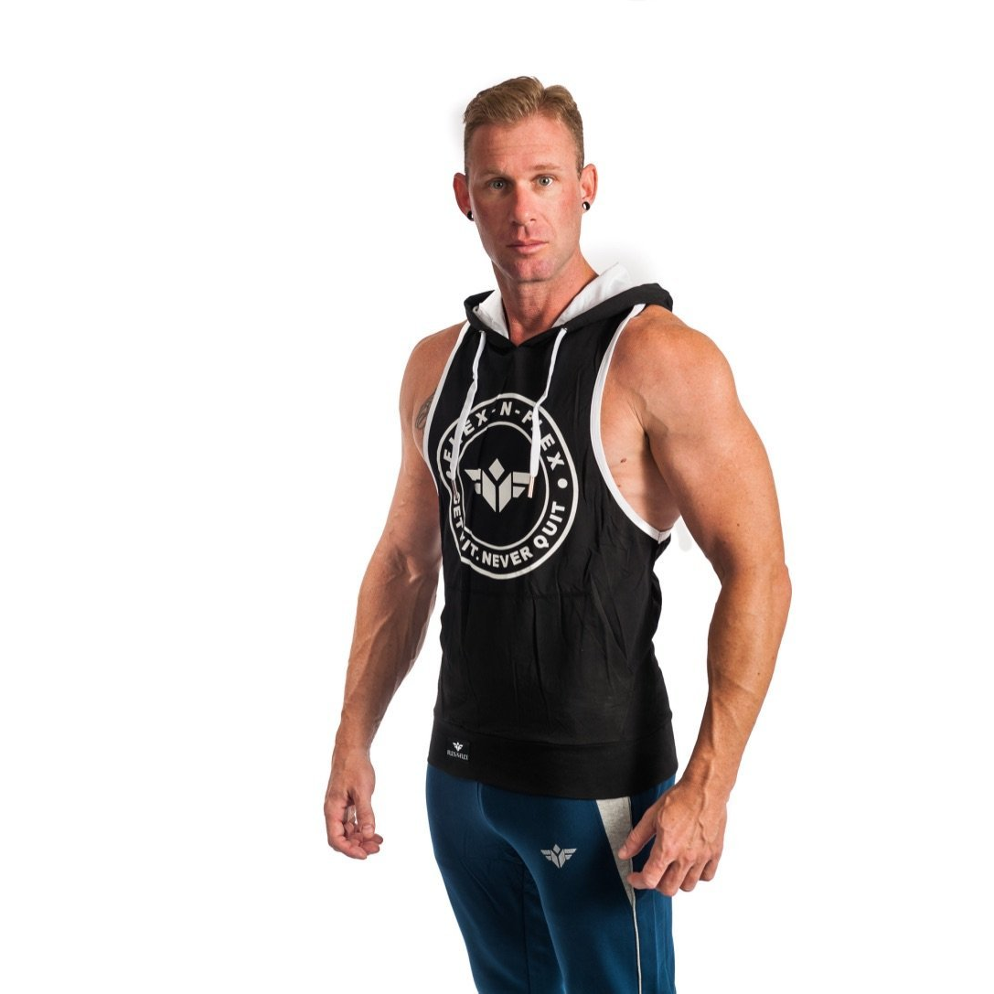 FLEX-N-FLEX Get Fit Never Quit Stringer Hoodie