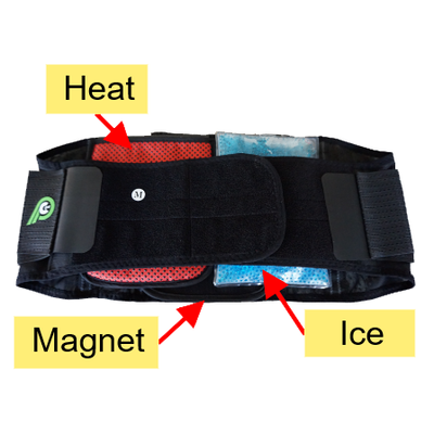 PrimeKinetix Pcore Magnetic Heat + Ice Lower Back Support