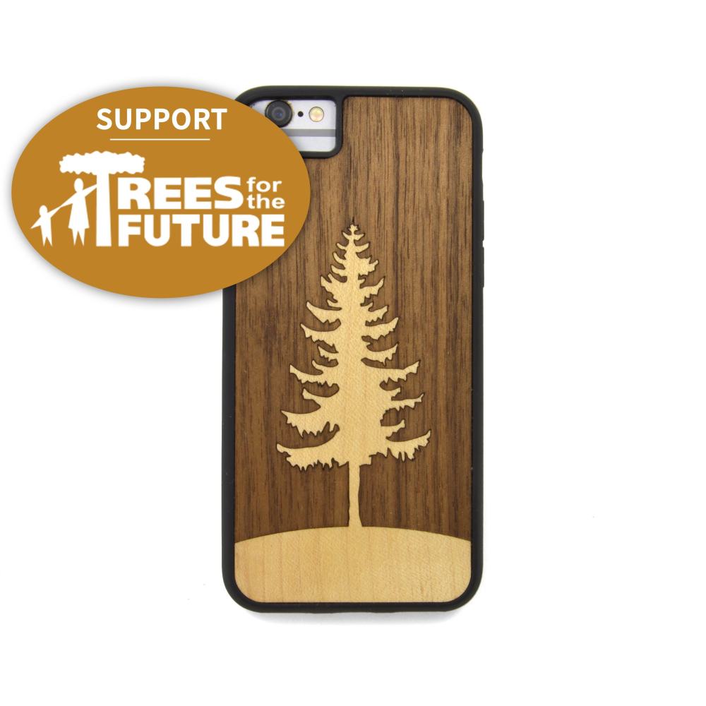 Trees for the Future Handmade Wooden Phone Case (iPhone)