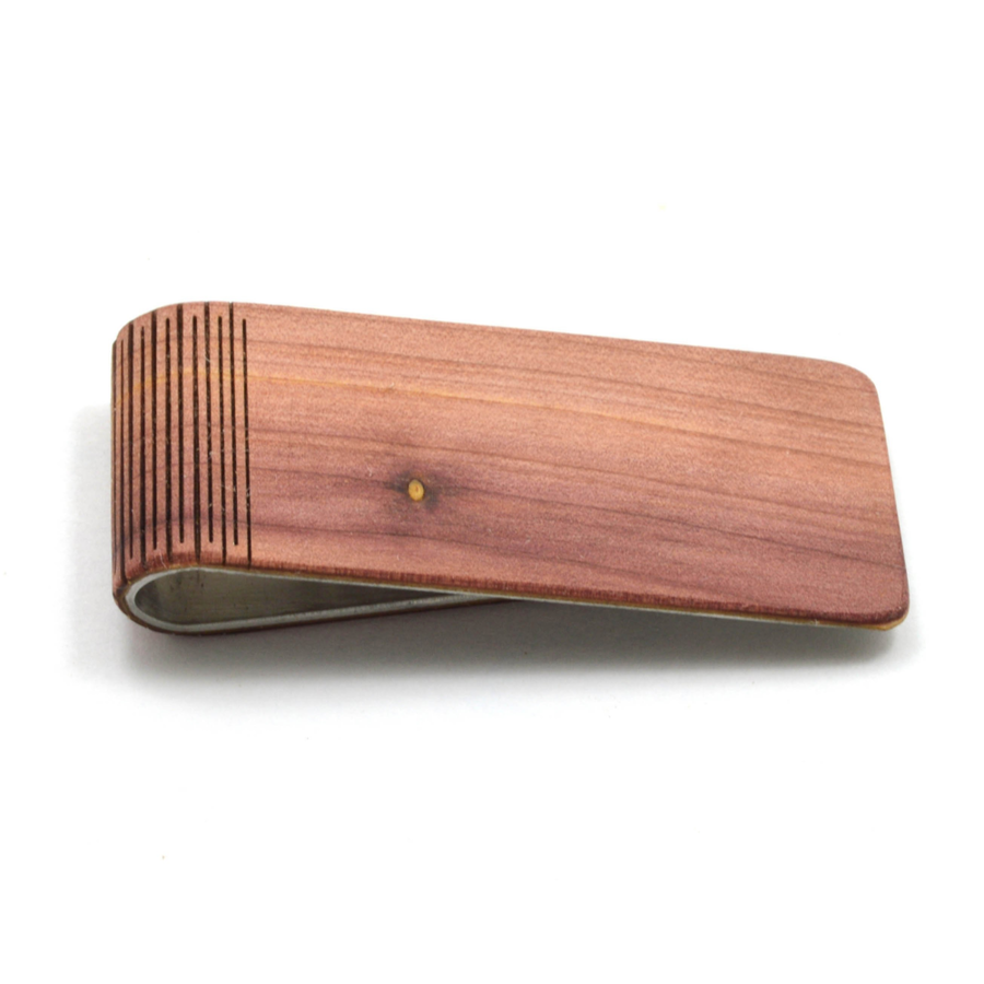 Wood Finish Handmade Wooden Money Clip
