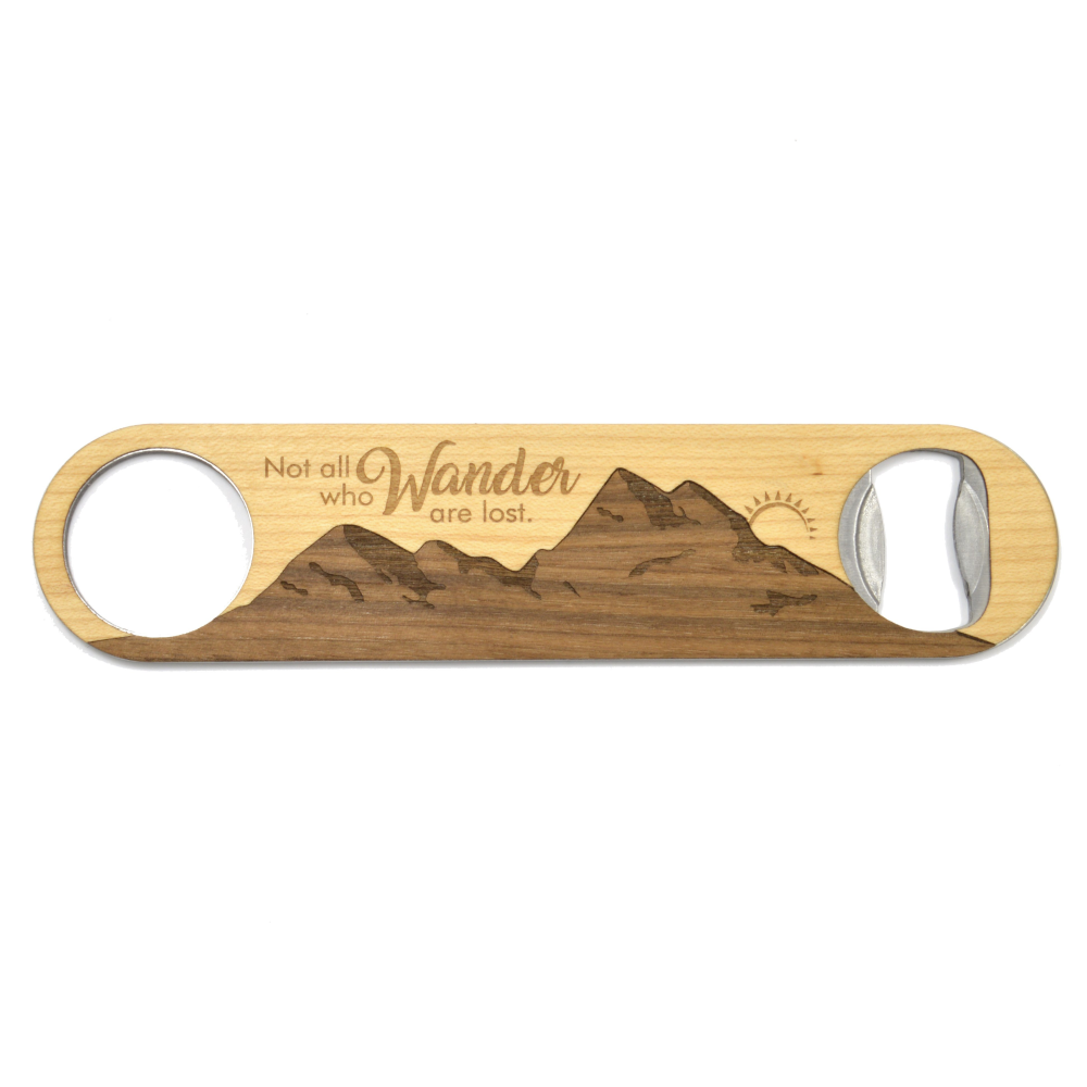 Wander Mountain Handmade Wooden Bottle Opener