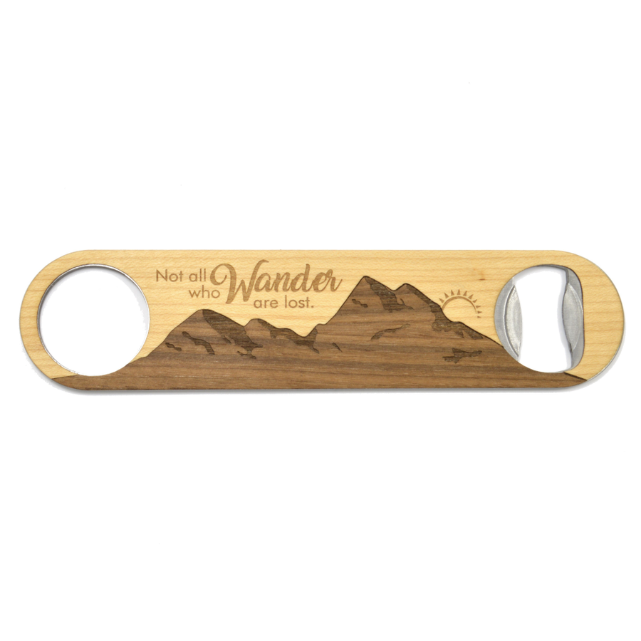 Wander Mountain Handmade Wooden Bottle Opener