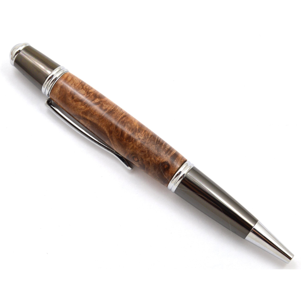 Gatsby Smokey Brown Whisky Barrel Handmade Wooden Pen