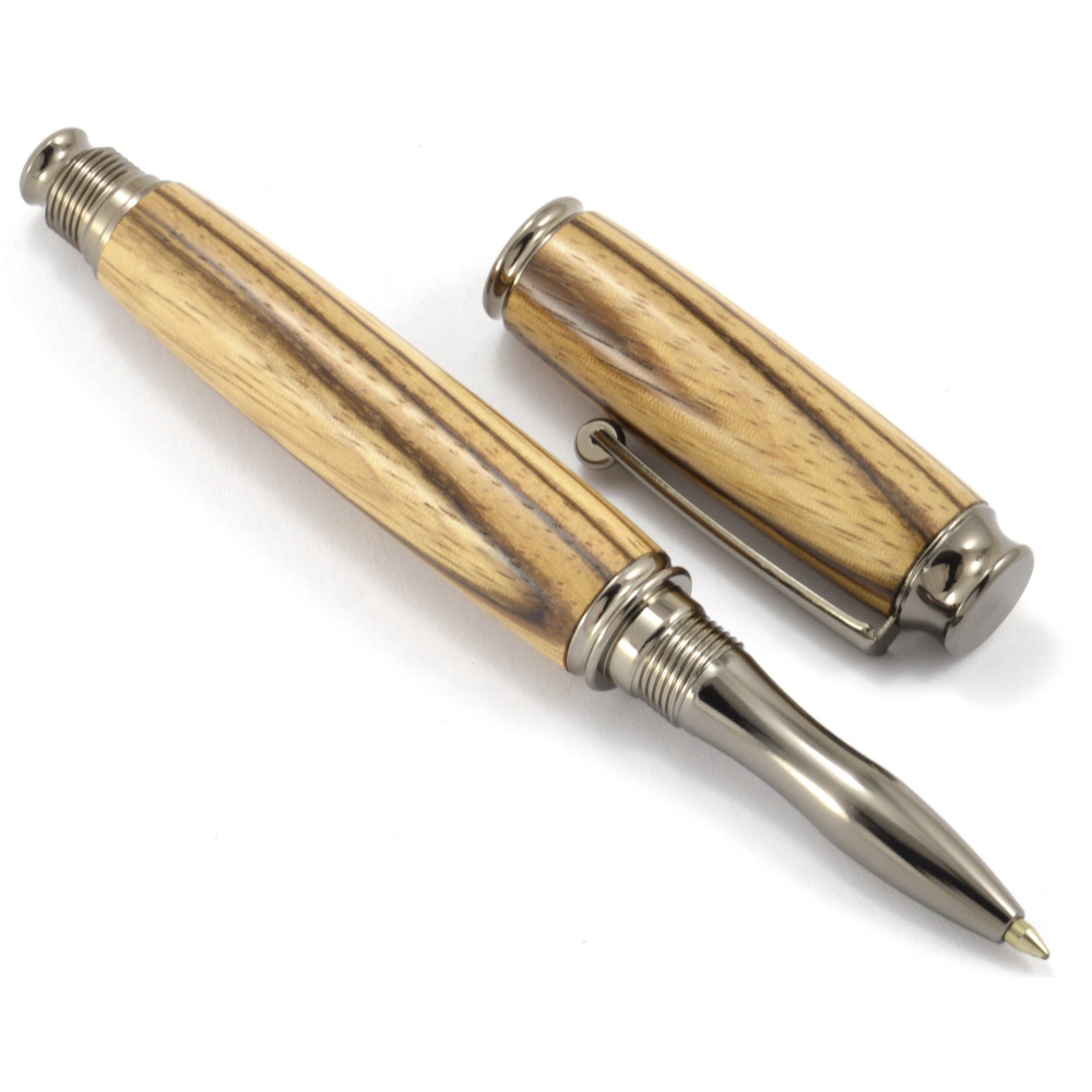 Light Handmade Wooden Executive Fountain & Rollerball Pen