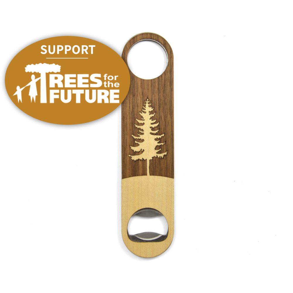 Trees For The Future Mountain Handmade Wooden Bottle Opener