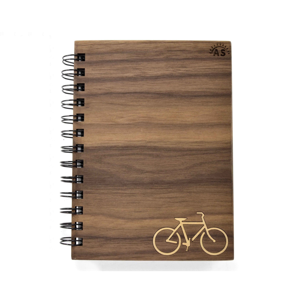 Bicycle Handmade Wooden Notebook (5x7)