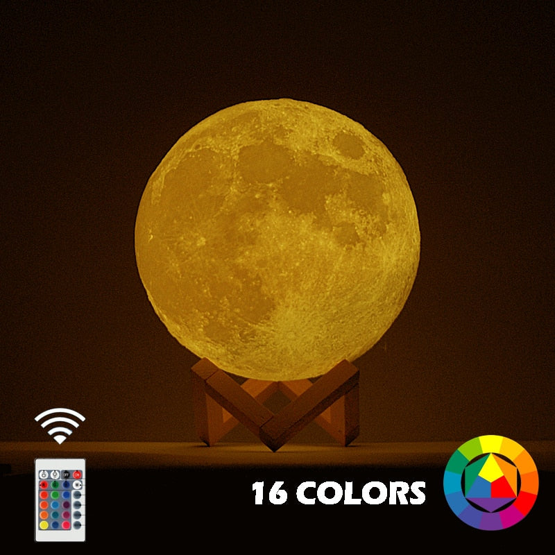 LED 3D Magical Moon Lamp