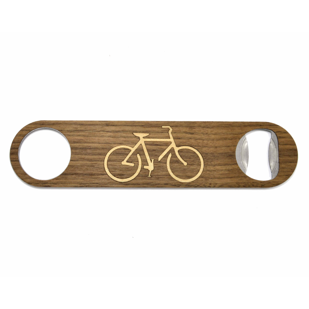 Bicycle Handmade Wooden Bottle Opener