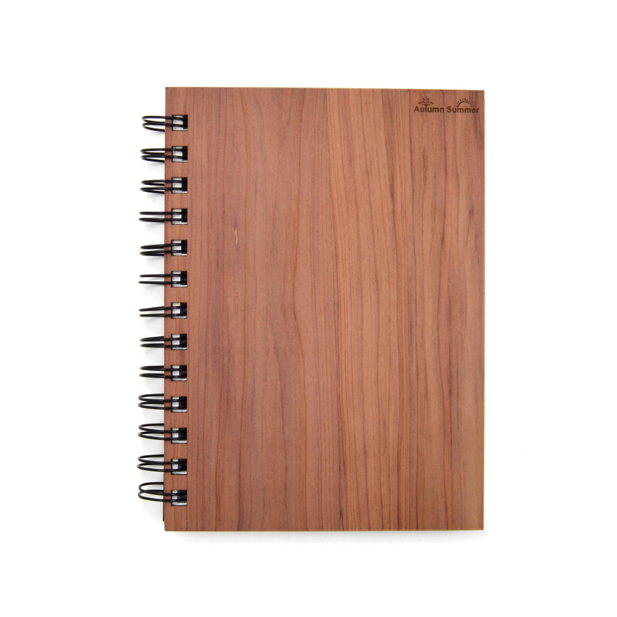 Wood Finish Handmade Wooden Spiral Notebook (5x7)