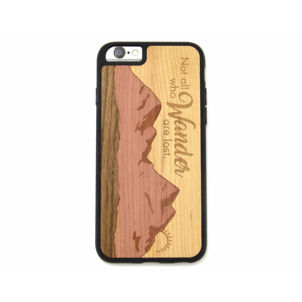 Wander Mountain Handmade Wooden Phone Case (iPhone)