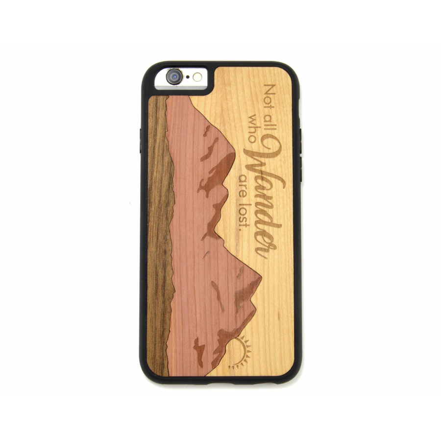 Wander Mountain Handmade Wooden Phone Case (iPhone)