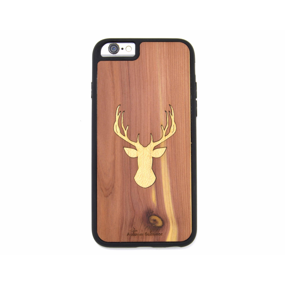 Deer Handmade Wooden Phone Case (iPhone)