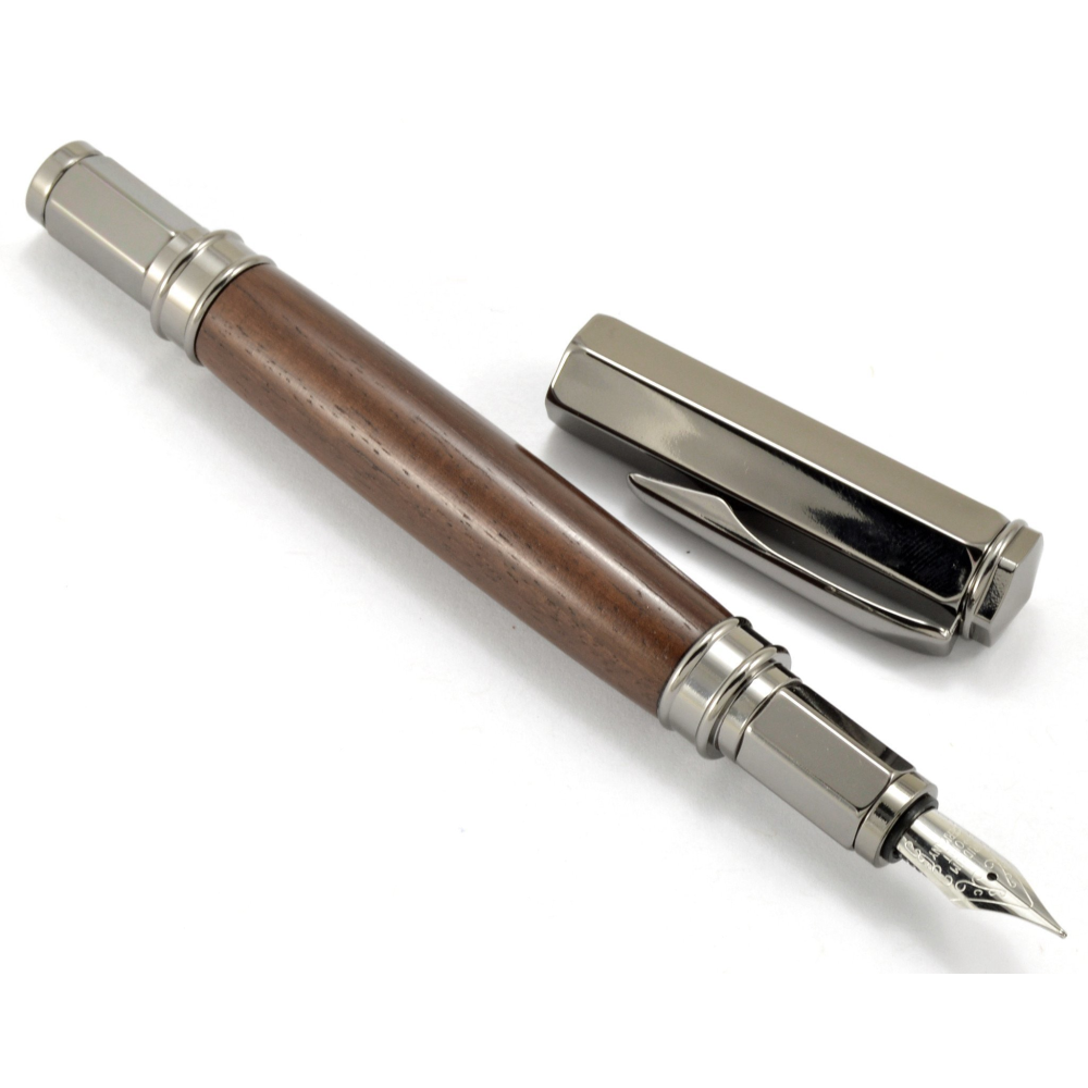 Dark Brown Handmade Wooden Vertex Pen
