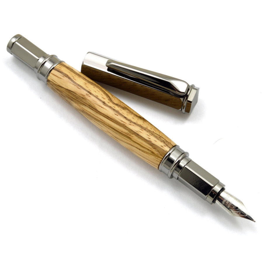 Aged Light Brown Handmade Wooden Vertex Pen