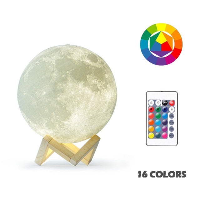 LED 3D Magical Moon Lamp
